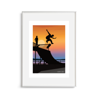 Kick flip on half pipe
