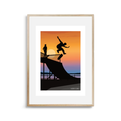 Kick flip on half pipe